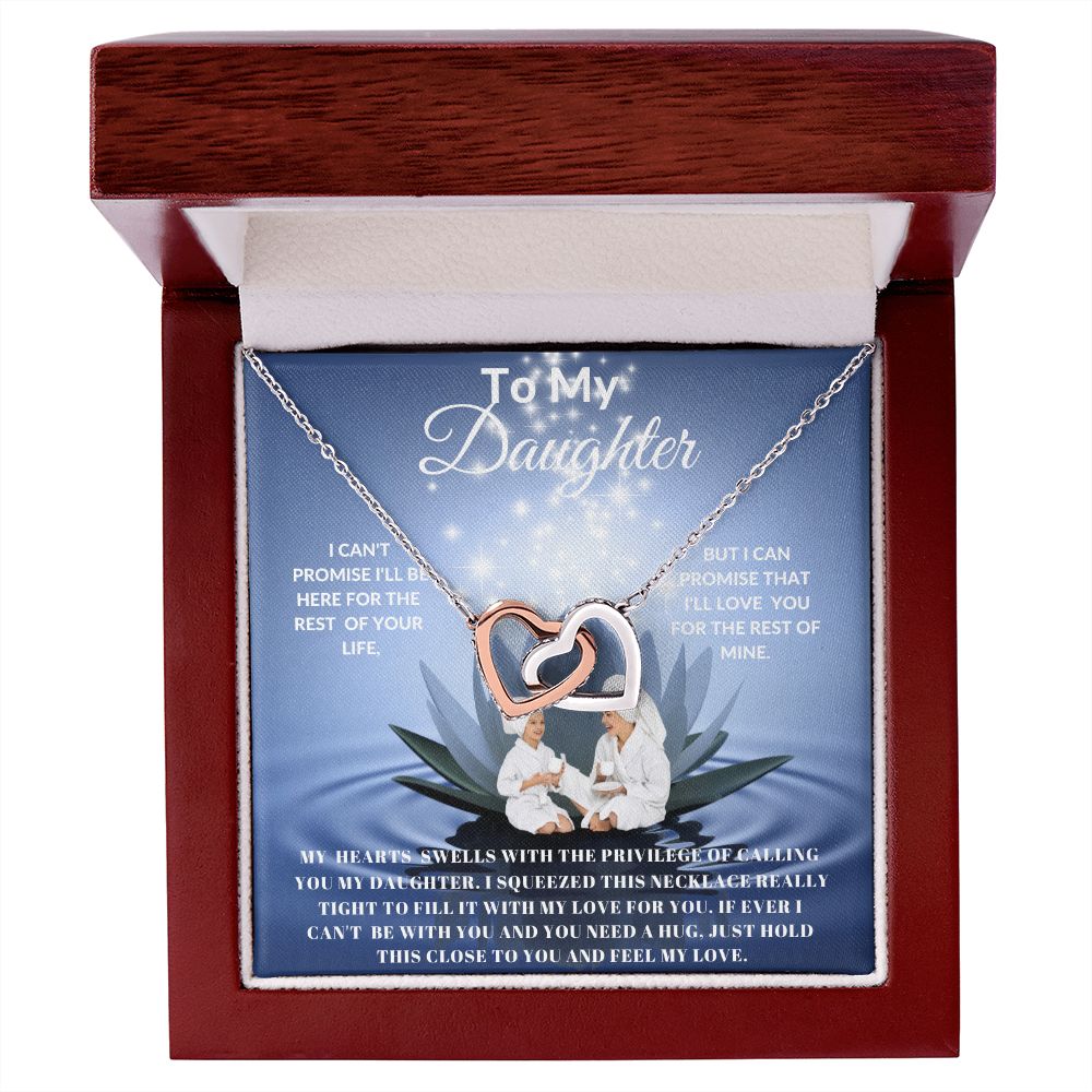 TO MY DAUGHTER INTERLOCKING HEARTS SPA