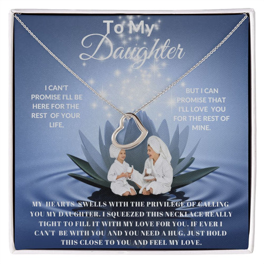 TO MY DAUGHTER DELICATE HEART NECKLACE SPA