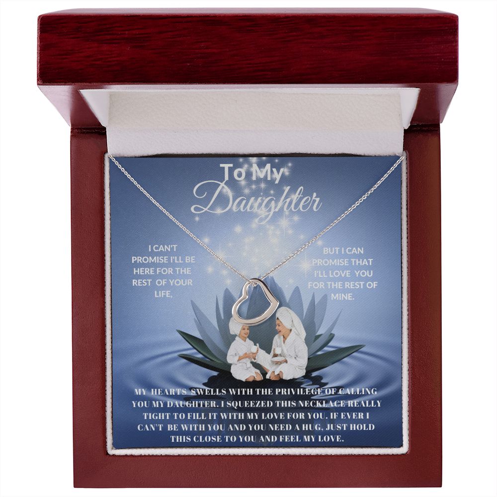 TO MY DAUGHTER DELICATE HEART NECKLACE SPA