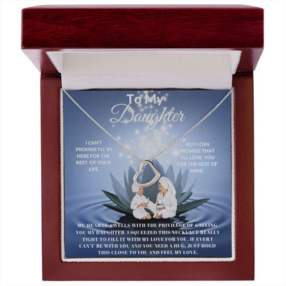 TO MY DAUGHTER DELICATE HEART NECKLACE SPA